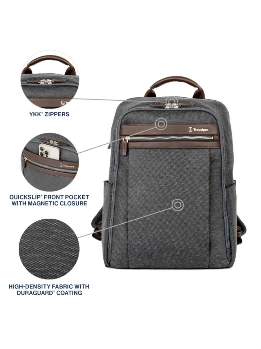 Рюкзак Platinum Elite Slim Travelpro — изображение 10 из 10, винтажный серый
