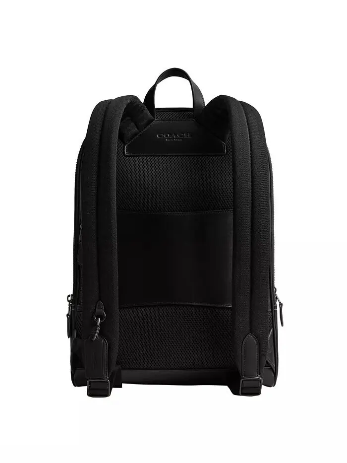 Рюкзак мужской Coach Gotham In Signature натуральная кожа — изображение 3 из 6, темно-серый