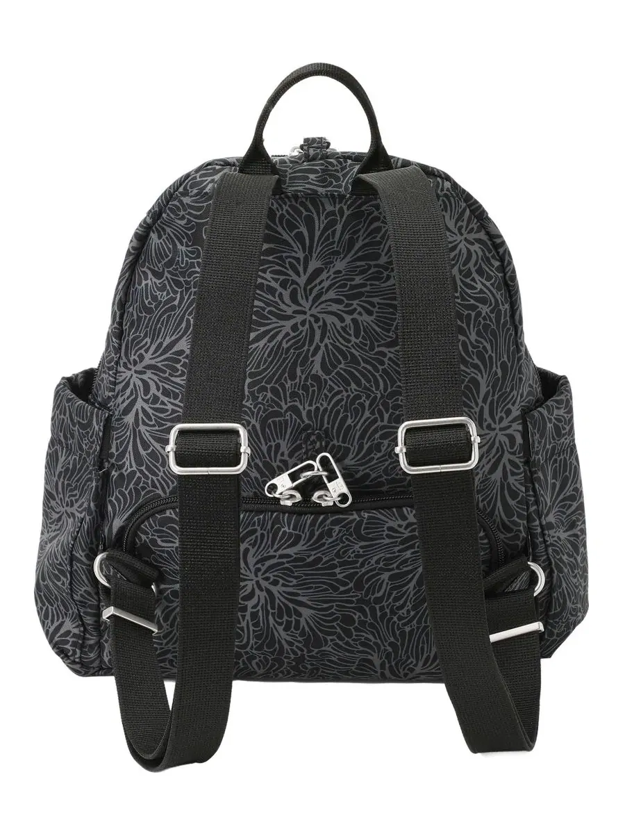 Рюкзак с антикражной защитой Journey Anti-Theft Small Backpack Messenger Baggallini — изображение 2 из 4, полуночный цветок