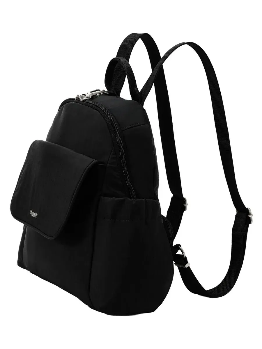Рюкзак антикражный с RFID-защитой, Journey Anti-Theft Small Backpack Messenger Baggallini — изображение 3 из 4, черный