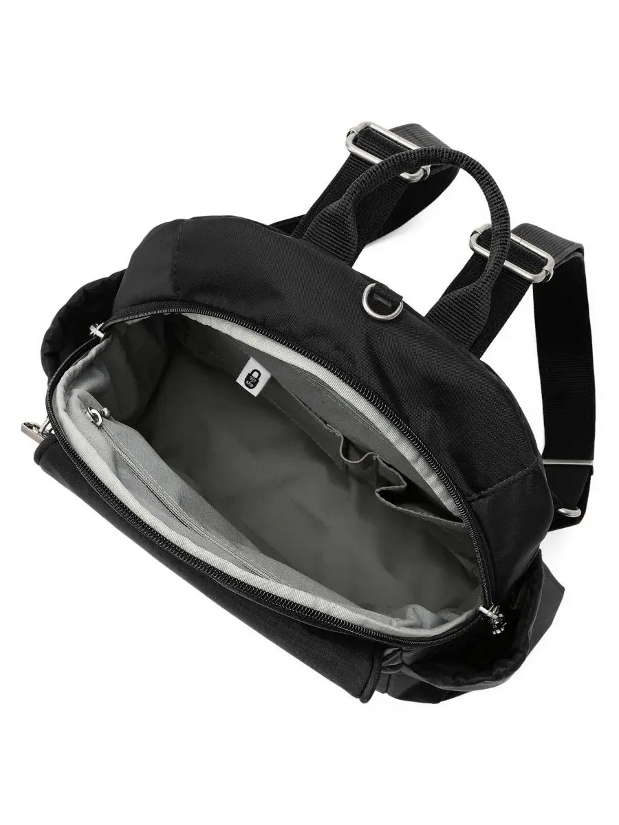 Рюкзак антикражный с RFID-защитой, Journey Anti-Theft Small Backpack Messenger Baggallini — изображение 4 из 4, черный
