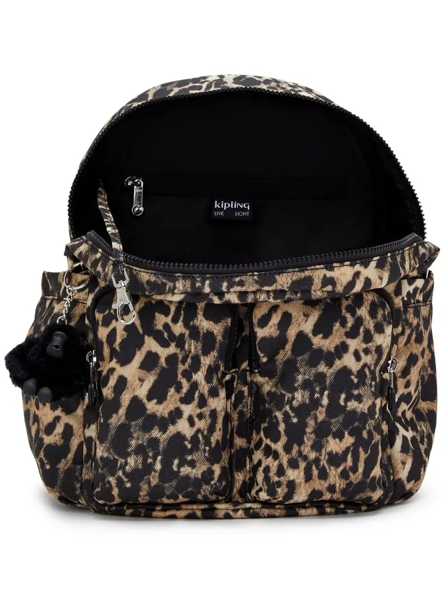 Рюкзак малый City Pocket Small Kipling, Wild Leopard — изображение 2 из 5