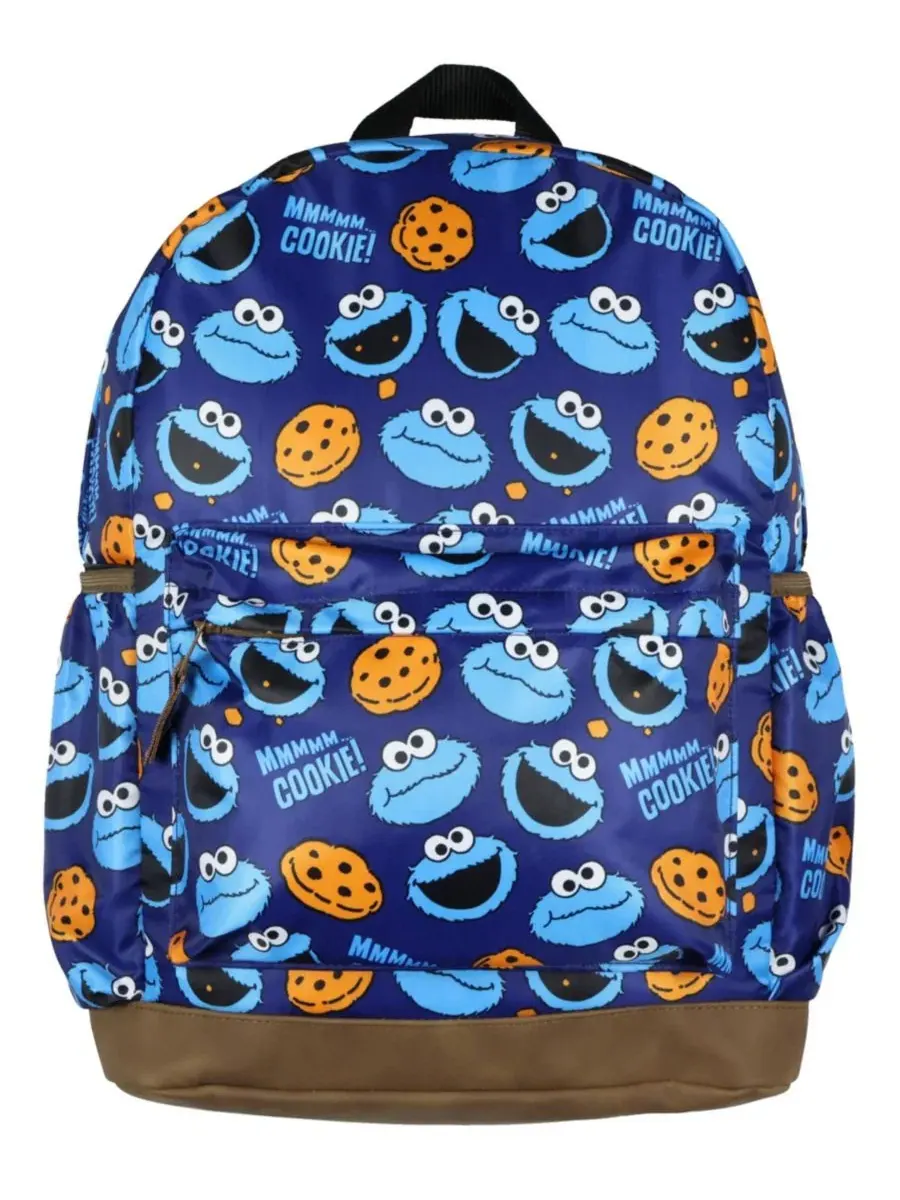 Рюкзак с принтом Cookie Monster Sesame Street — изображение 3 из 3, синий