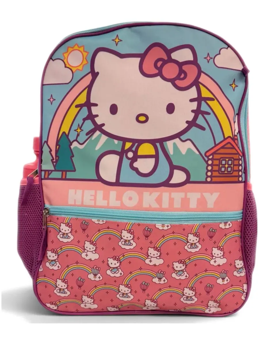 Рюкзак с ланч-боксом Hello Kitty, 4 предмета Accessory Innovations — изображение 2 из 3, розовый