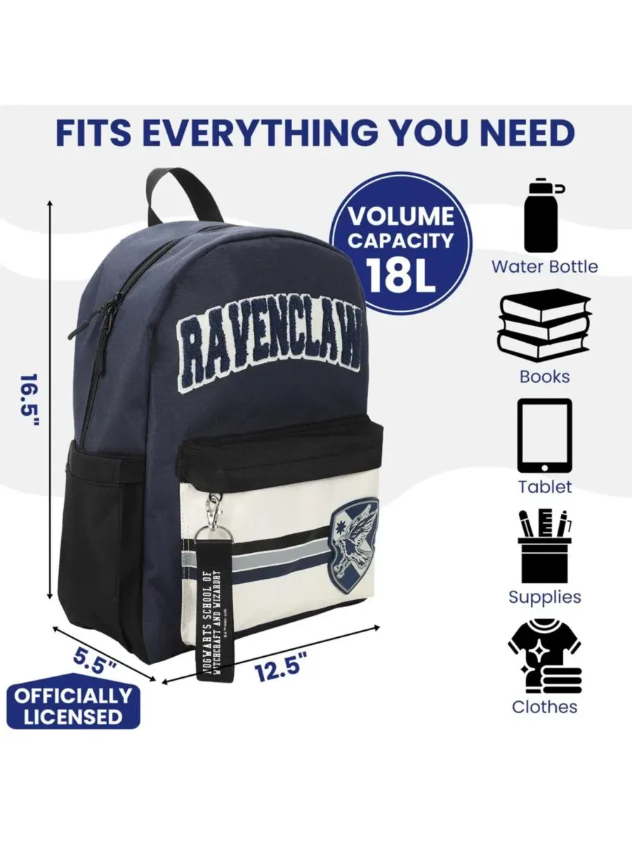 Рюкзак с принтом Ravenclaw Crest Harry Potter — изображение 5 из 11, темно-синий черный