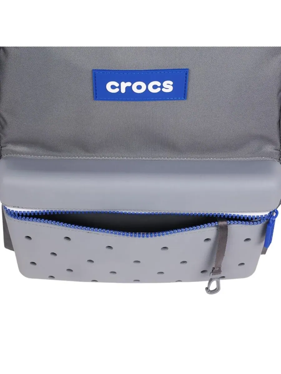 Рюкзак женский Crocs полиэстер — изображение 8 из 10, серый/мульти