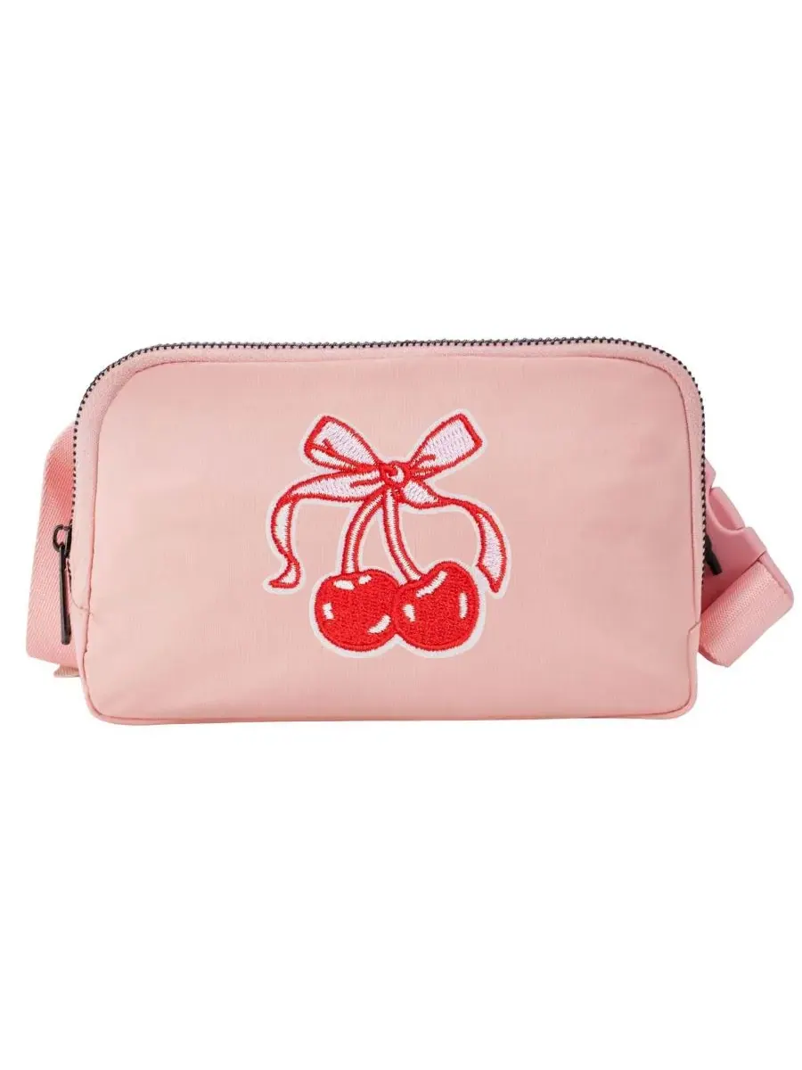 Поясная сумка с вишневым патчем Cherry Coquette Patch Belt Bag Sweet Wink
