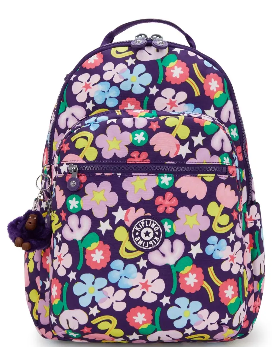 Рюкзак средний с отделением для ноутбука 15" Seoul Kipling, Fairy Flower
