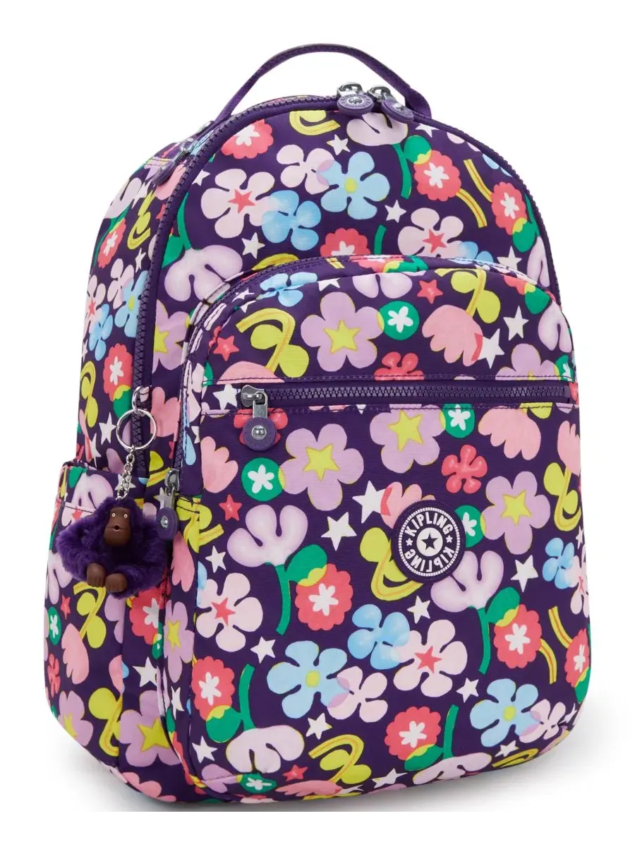 Рюкзак средний с отделением для ноутбука 15" Seoul Kipling, Fairy Flower — изображение 3 из 7