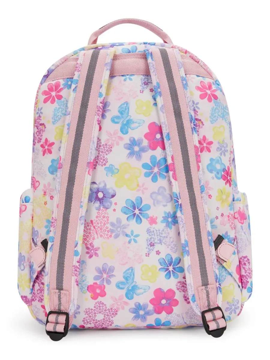 Рюкзак средний с отделением для ноутбука 15 дюймов Seoul Kipling, Flower Stamp — изображение 2 из 7