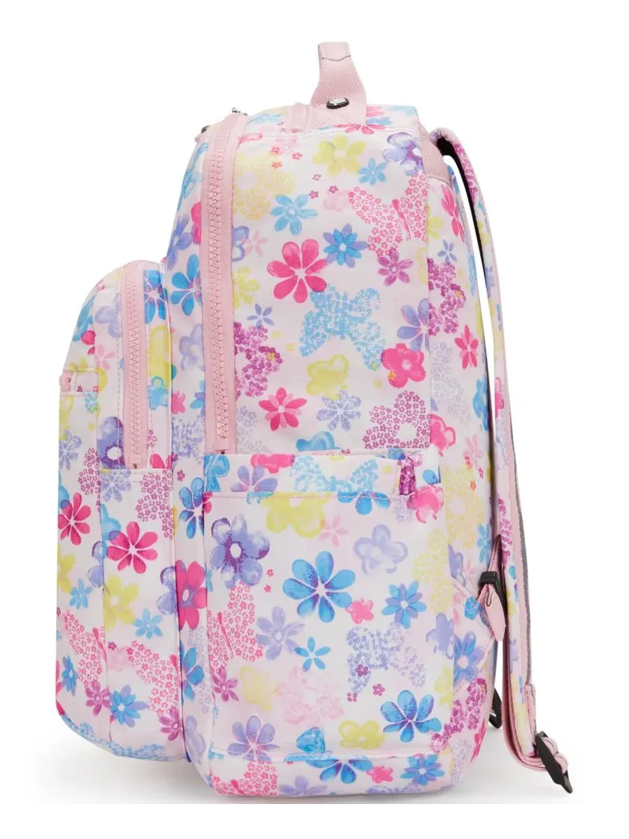 Рюкзак средний с отделением для ноутбука 15 дюймов Seoul Kipling, Flower Stamp — изображение 6 из 7