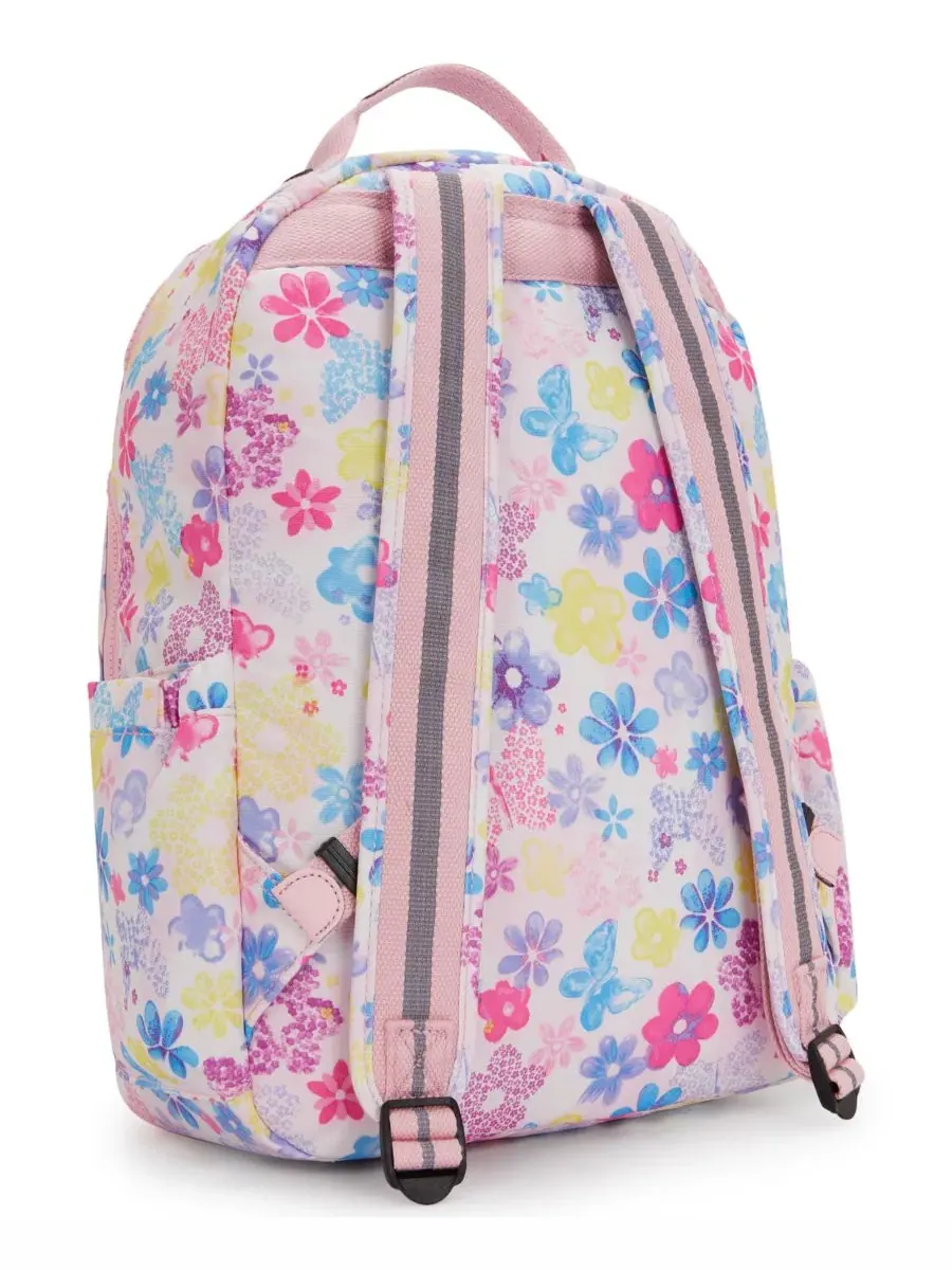 Рюкзак средний с отделением для ноутбука 15 дюймов Seoul Kipling, Flower Stamp — изображение 7 из 7