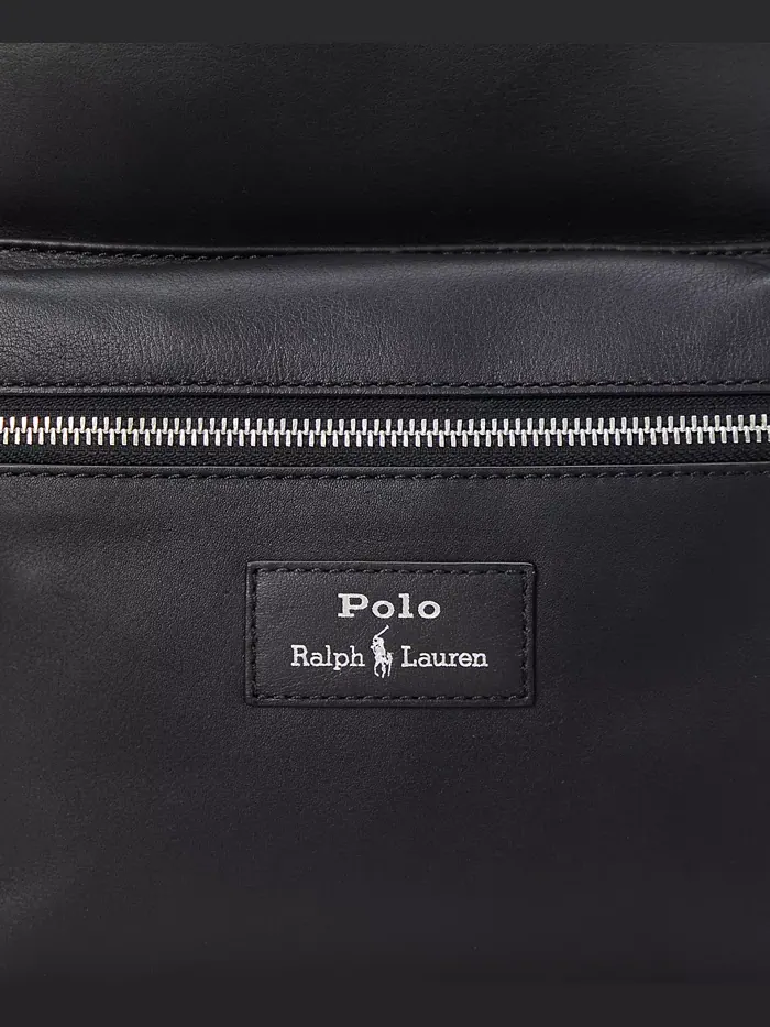 Рюкзак мужской Polo Ralph Lauren натуральная кожа — изображение 5 из 5, черный