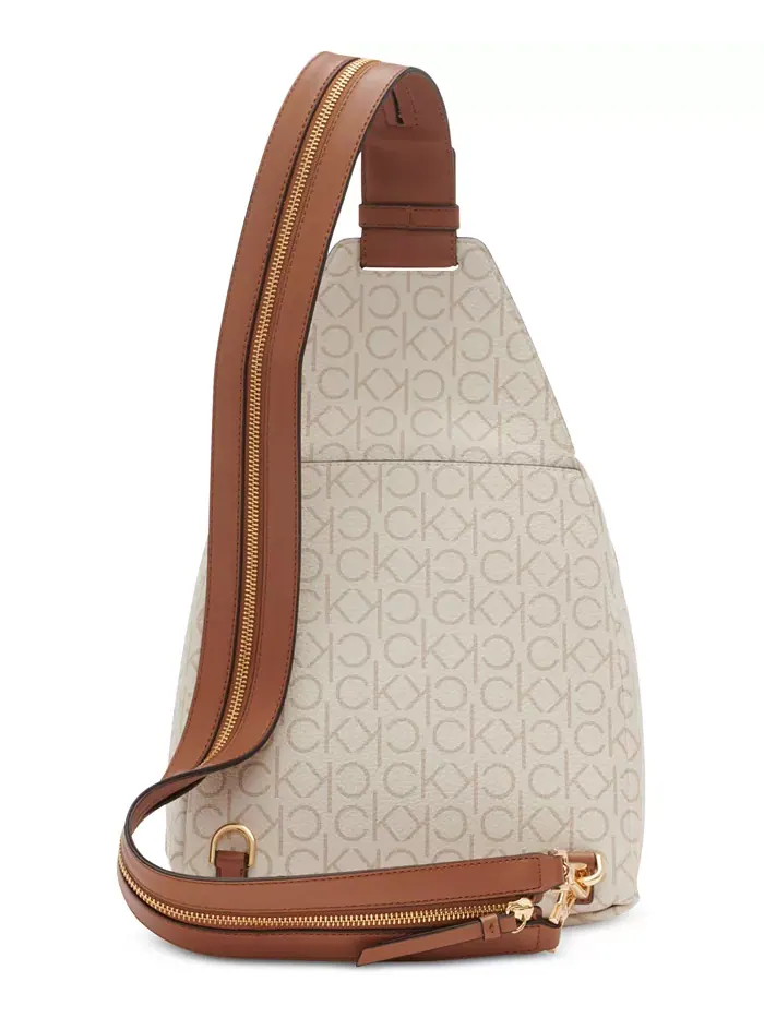 Рюкзак женский Calvin Klein Millie Signature Convertible Sling искусственная кожа — изображение 3 из 6, хаки