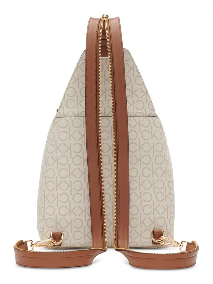 Рюкзак женский Calvin Klein Millie Signature Convertible Sling искусственная кожа — изображение 5 из 6, хаки