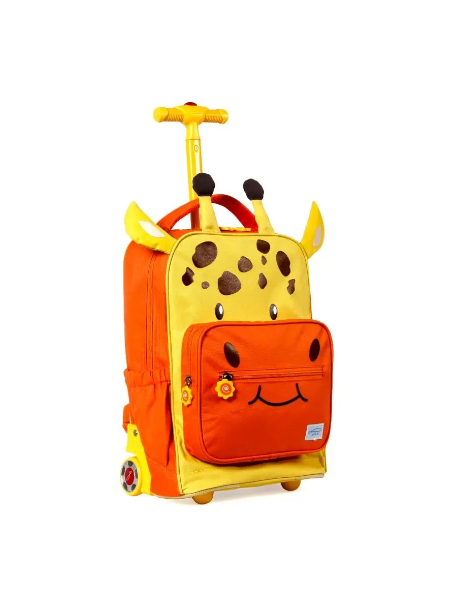 Детский рюкзак на колесиках Side-Kick 16" Rolling Backpack J World, Giraffe — изображение 2 из 6