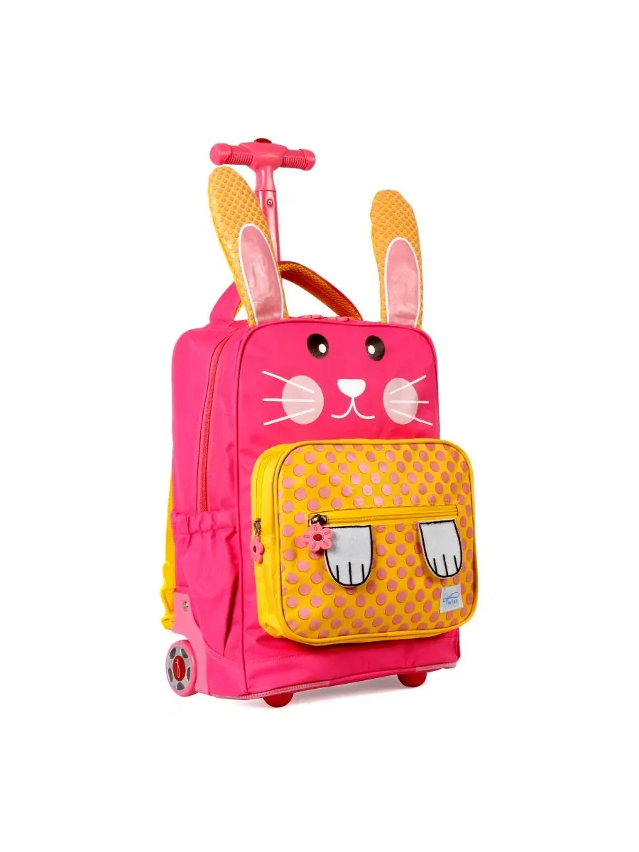 Детский рюкзак на колесах Side-Kick 16" Rolling Backpack J World — изображение 2 из 6, слоновая кость