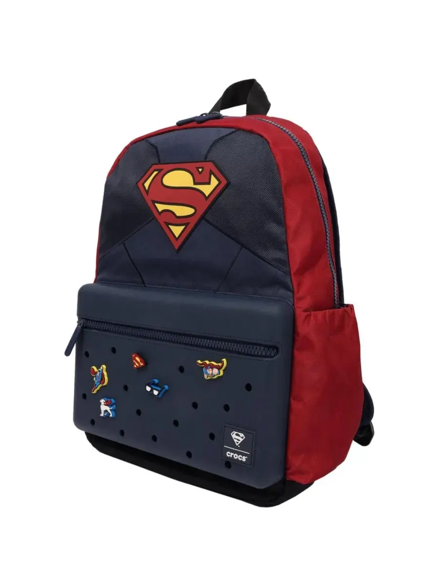Рюкзак с 3D-щитом Супермена и подвесками Jibbitz Superman Crocs — изображение 3 из 11, мульти