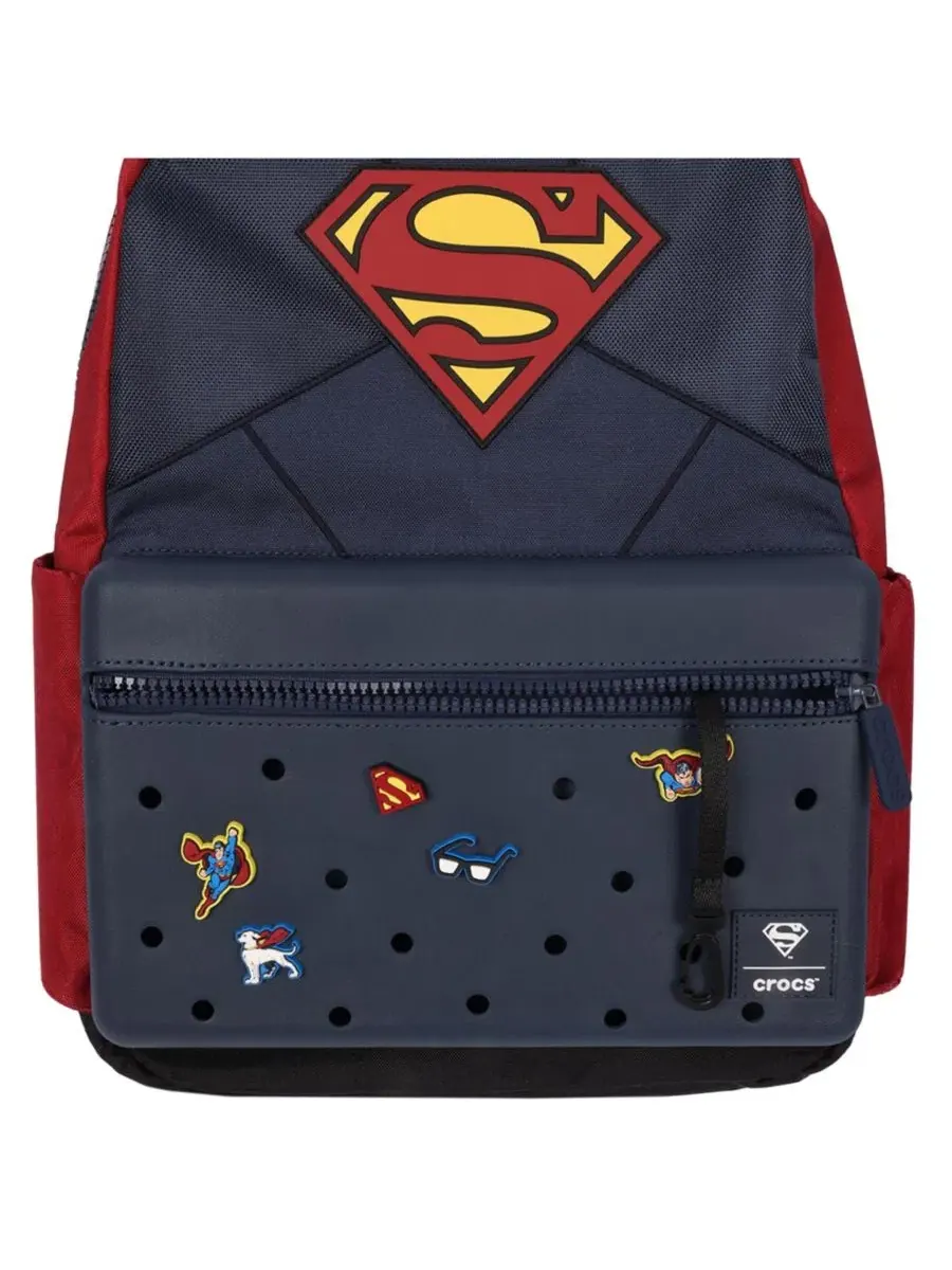 Рюкзак с 3D-щитом Супермена и подвесками Jibbitz Superman Crocs — изображение 8 из 11, мульти