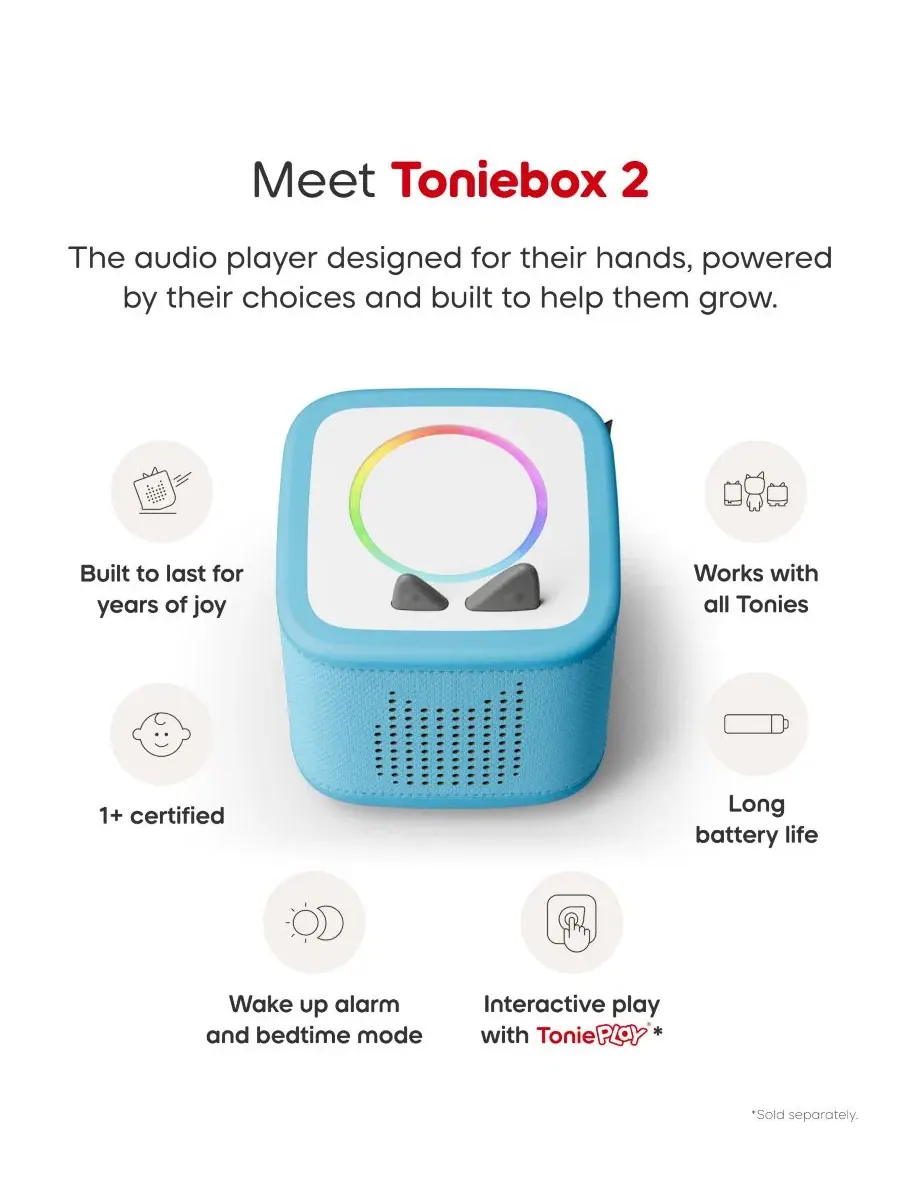 Стартовый набор Playtime Puppy Toniebox 2 Tonies — изображение 2 из 8, синий