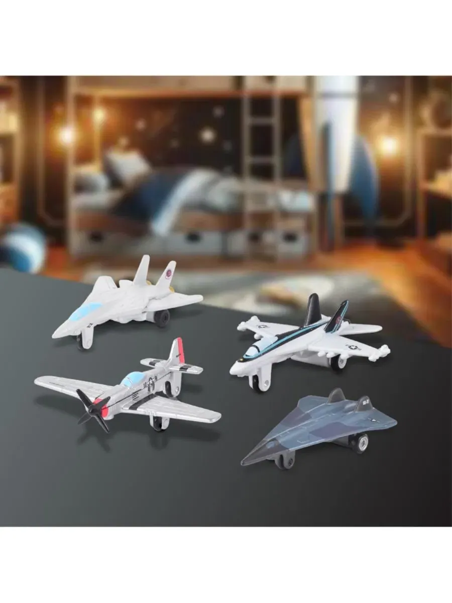 Набор из 4 истребителей Top Gun Fighter Diecast Legend Toys — изображение 4 из 6, нет цвета