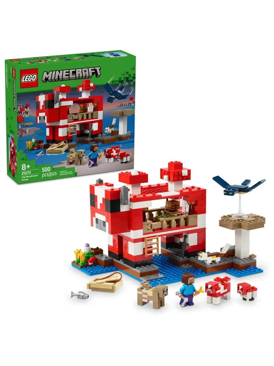 Конструктор LEGO Minecraft Дом муушрумов, 500 деталей LEGO
