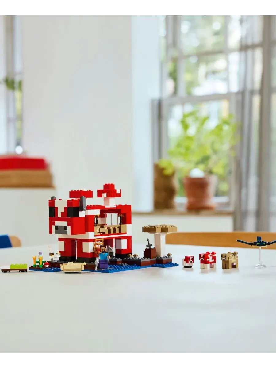 Конструктор LEGO Minecraft Дом муушрумов, 500 деталей LEGO — изображение 5 из 10, мульти