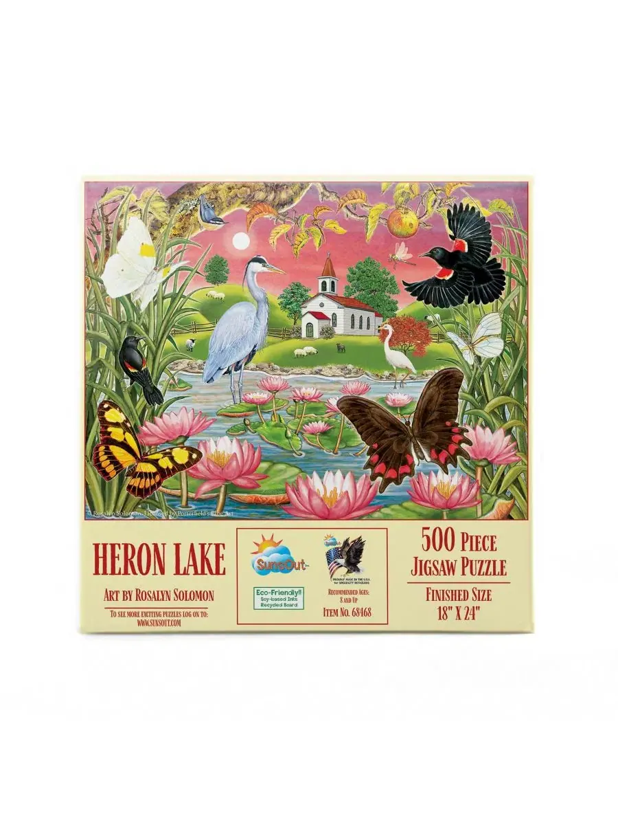 Пазл 500 деталей Heron Lake SunsOut, 45×61 см — изображение 2 из 5, нет цвета