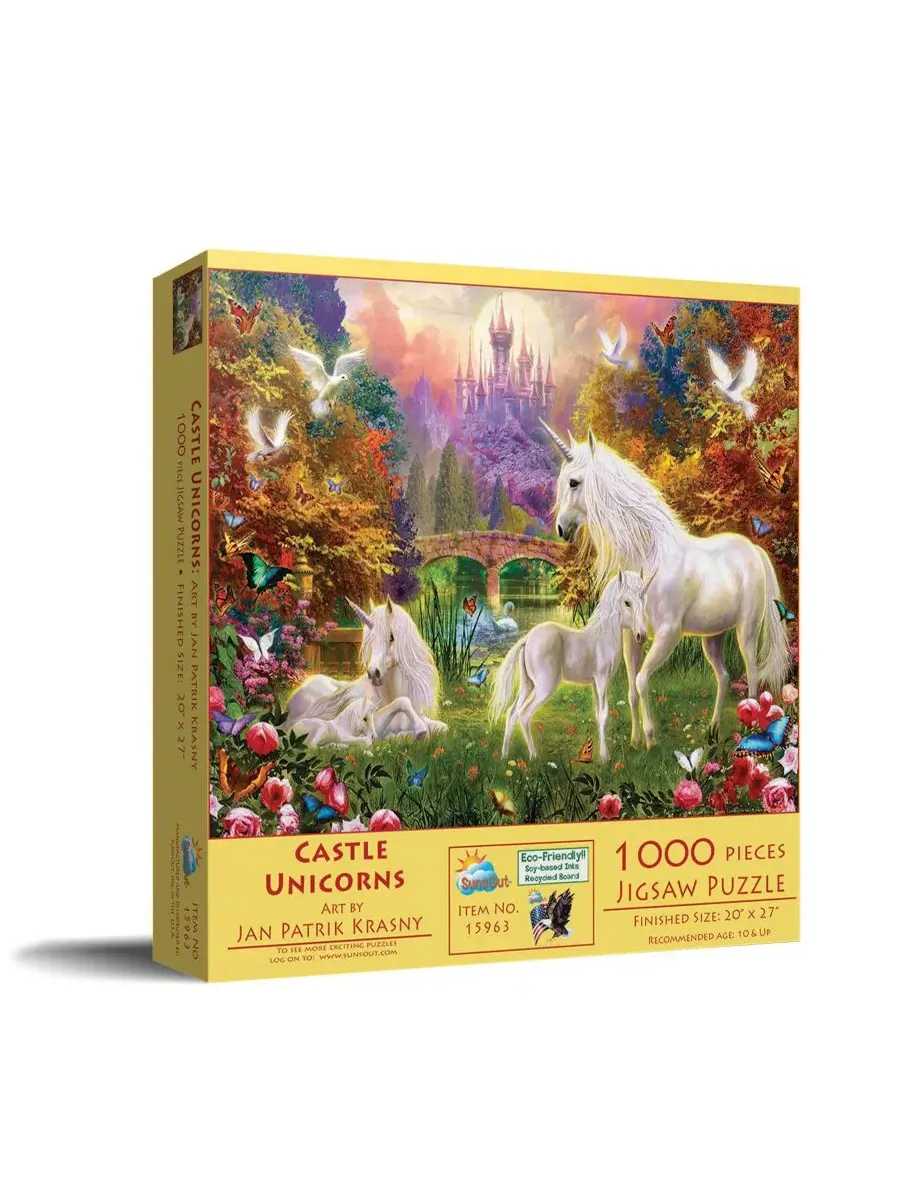 Пазл 1000 элементов Castle Unicorns SunsOut — мульти