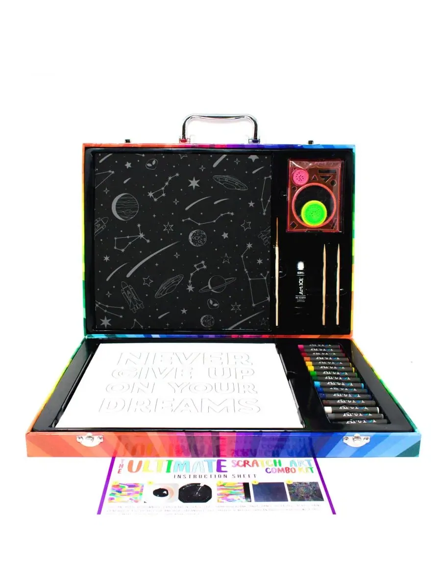 Набор для скретч-арта Ultimate Scratch Art Combo Kit, 41 деталь Art 101 — изображение 3 из 4, мульти