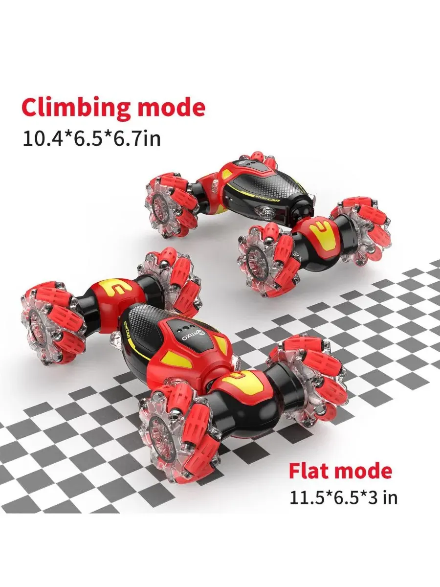 Радиоуправляемая трюковая машинка Cobra Speed Crawler, полный привод, светодиодная подсветка — изображение 3 из 8, красный