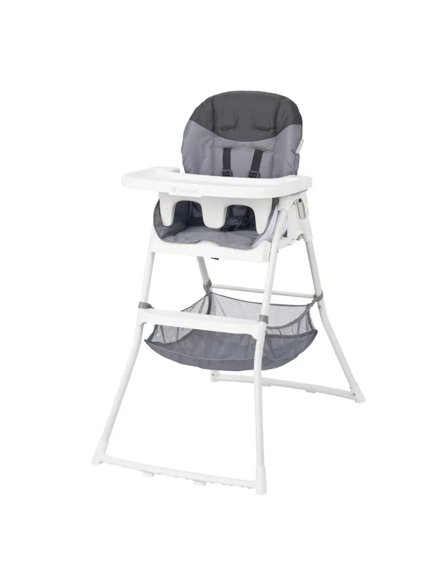 Складной детский стульчик для кормления Baby Trend — серый