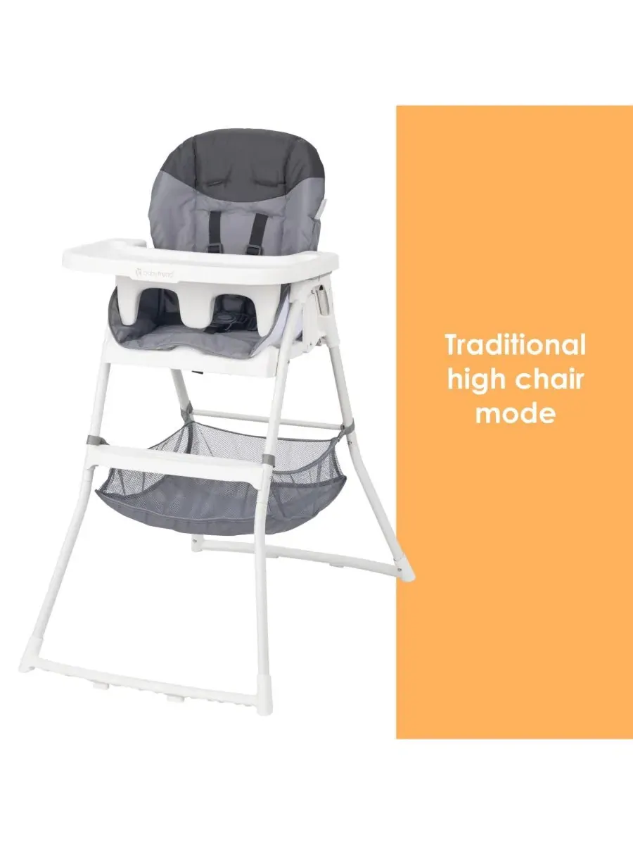 Складной детский стульчик для кормления Baby Trend — изображение 3 из 8, серый