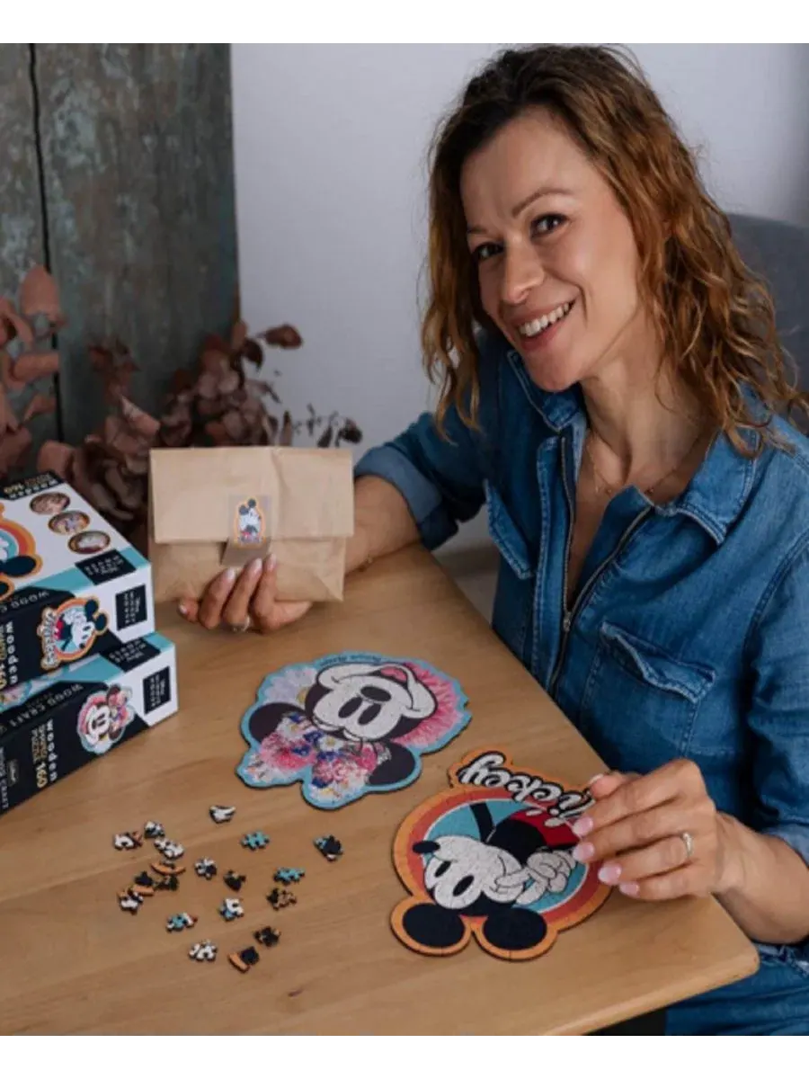 Деревянный пазл Wood Craft из 160 деталей - Микки Маус от Disney Trefl — изображение 3 из 4, мульти