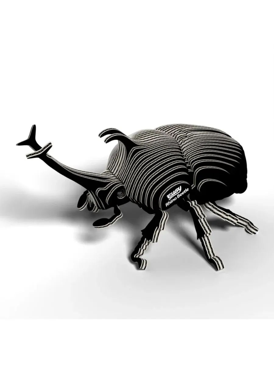 3D-пазл "Носорог-жук" Eugy — изображение 3 из 3, нет цвета