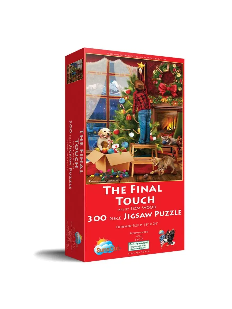 Пазл Final Touch из 300 деталей для взрослых, рождественский Sunsout