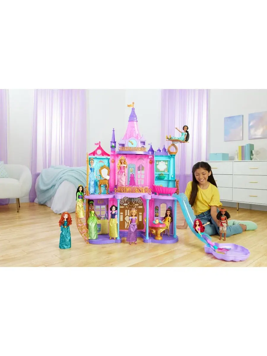 Игровой набор Disney Princess Волшебный замок с бассейном и горкой, 28 аксессуаров Disney Princess — изображение 3 из 11