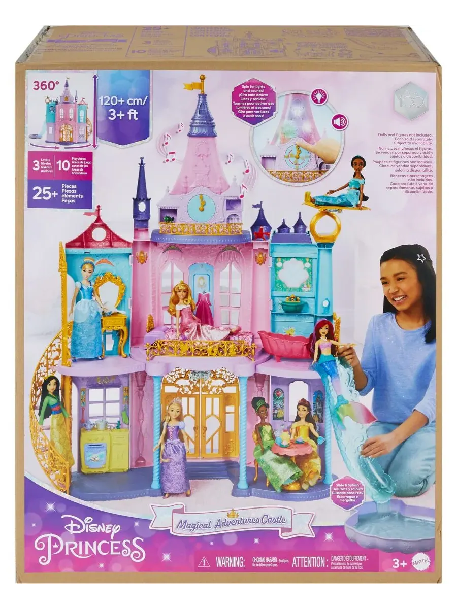 Игровой набор Disney Princess Волшебный замок с бассейном и горкой, 28 аксессуаров Disney Princess — изображение 7 из 11