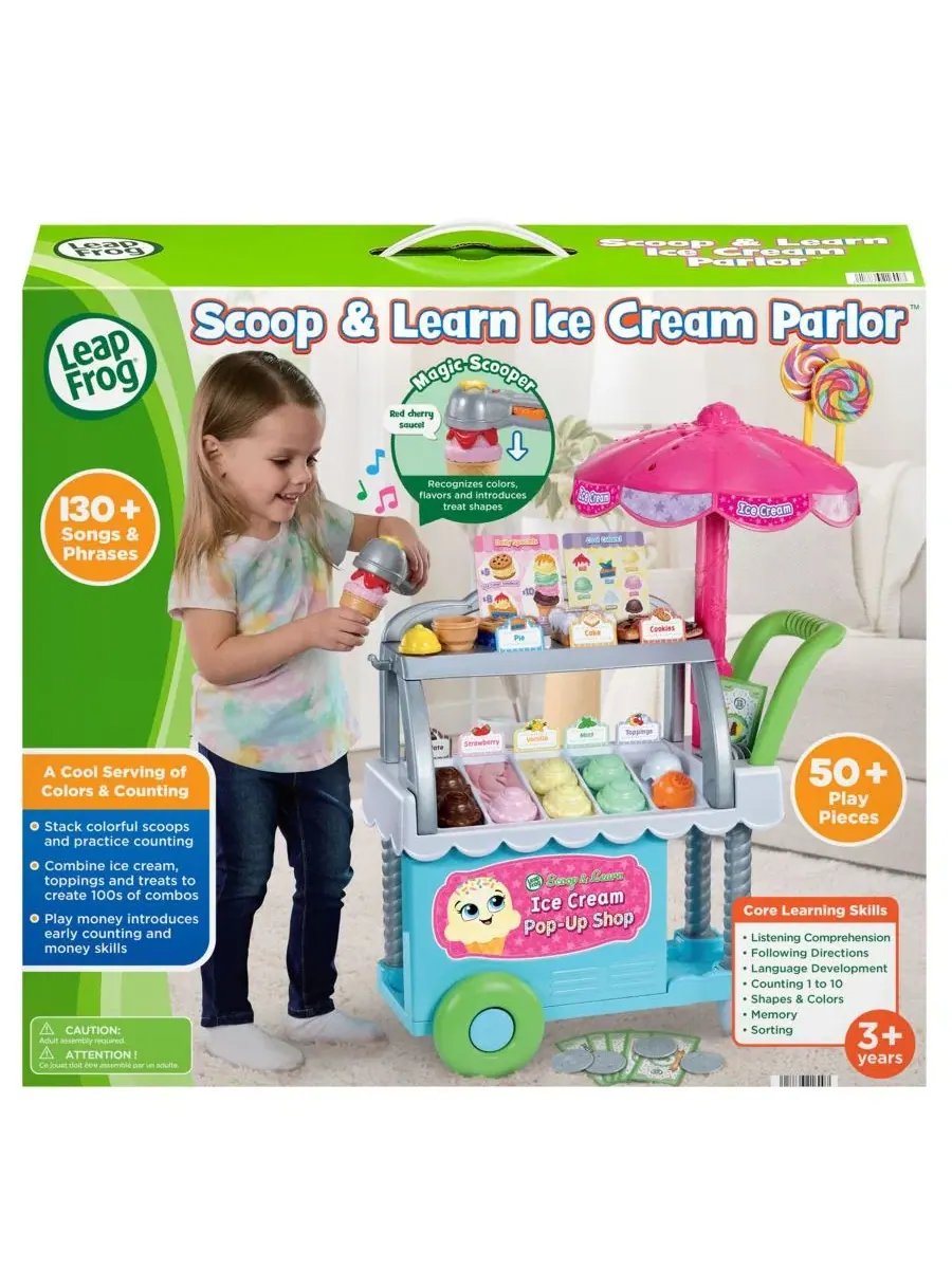 Игровой набор «Кафе-мороженое» LeapFrog Scoop & Learn Ice Cream Parlor Magic Scooper, 50+ — изображение 3 из 8, нет цвета