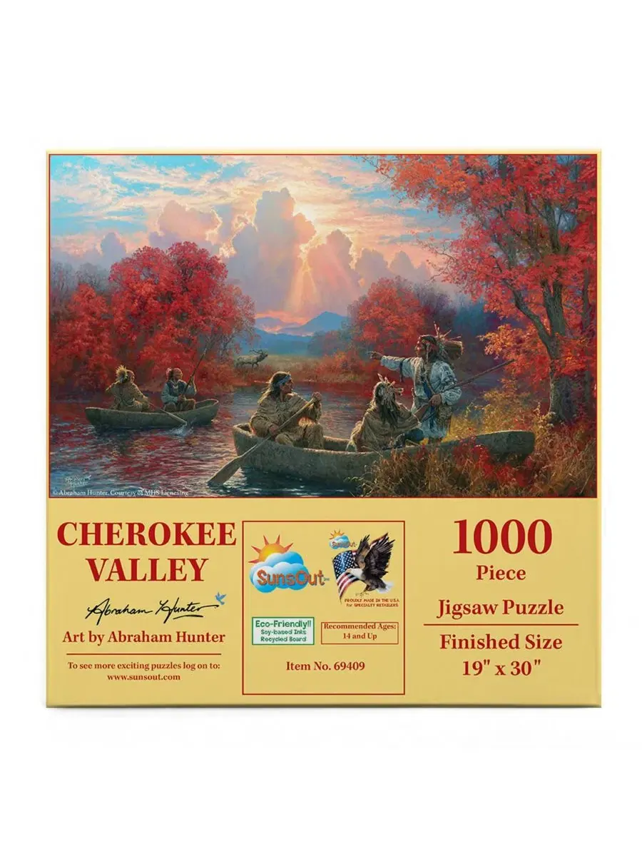 Пазл 1000 элементов Cherokee Valley SunsOut — изображение 2 из 5, нет цвета