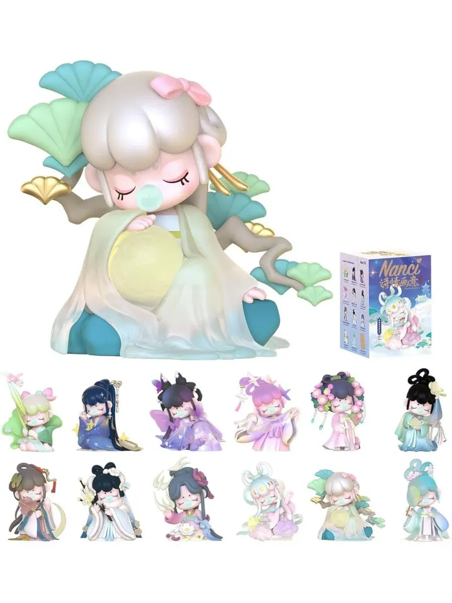 Коллекционная фигурка Poetic Charm Blind Box, 7-10 см, PVC Robotime — синий