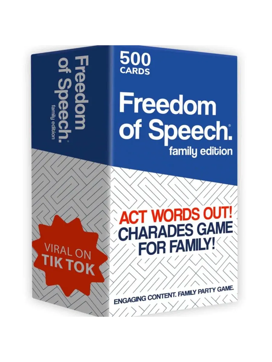 Настольная игра для вечеринок Freedom of Speech Family Edition Quokka — синий