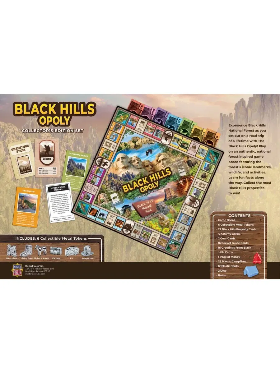 Настольная игра Black Hills Opoly MasterPieces Puzzles — изображение 3 из 3, нет цвета
