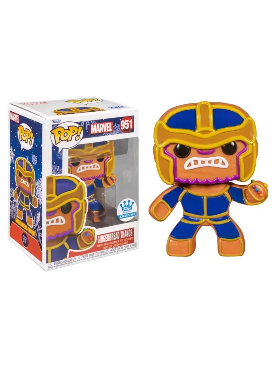 Виниловая фигурка Marvel Holiday POP, Пряничный Танос Funko — мульти