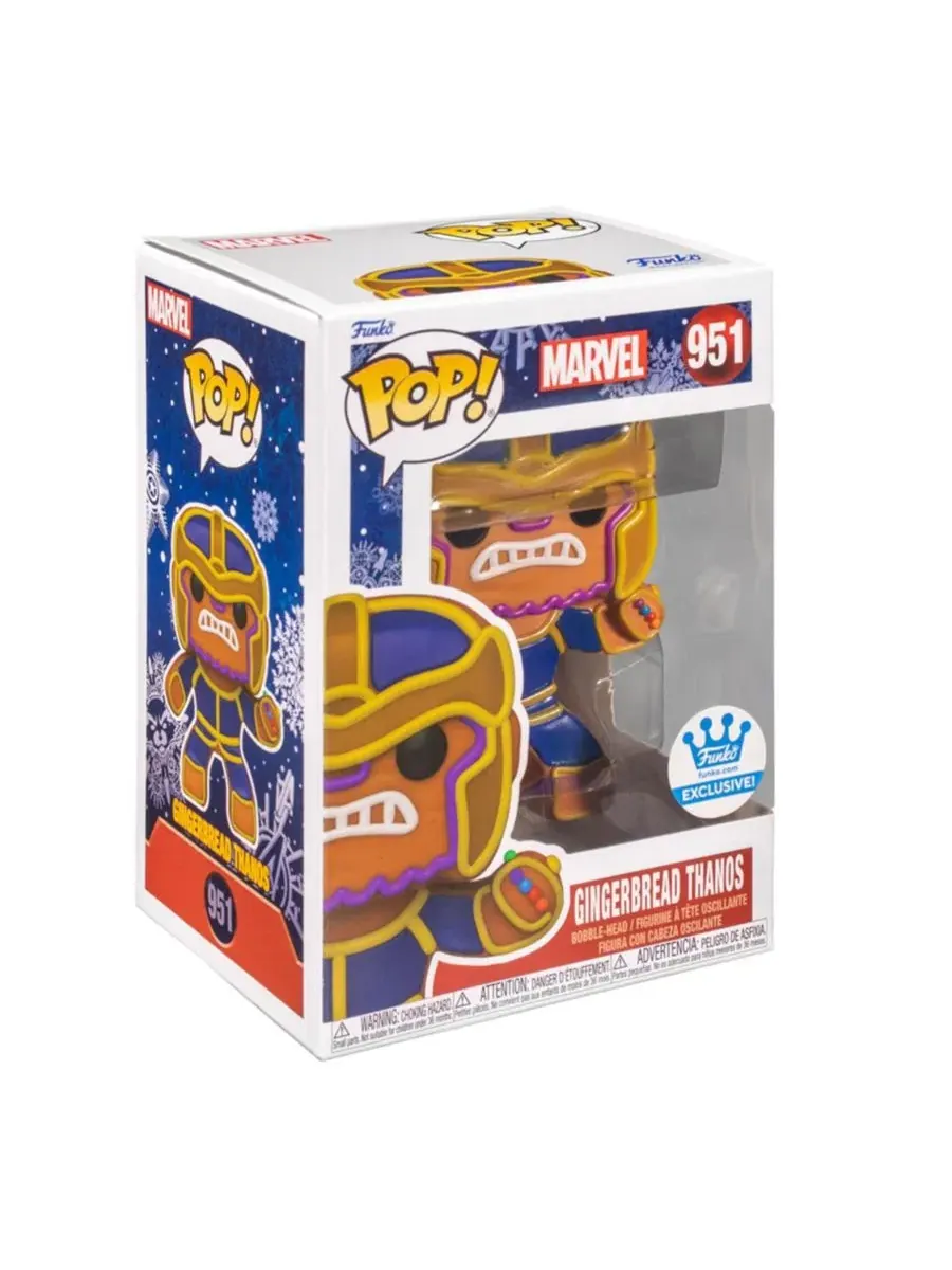Виниловая фигурка Marvel Holiday POP, Пряничный Танос Funko — изображение 2 из 6, нет цвета