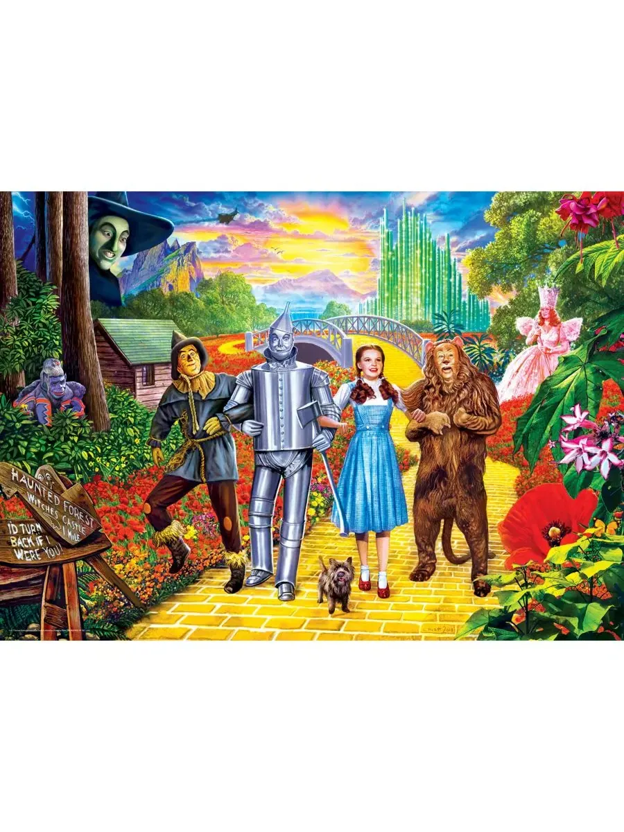 Пазл MasterPieces «Волшебник страны Оз» - «Встреча с волшебником» (1000 деталей) Masterpieces — изображение 2 из 3, мульти