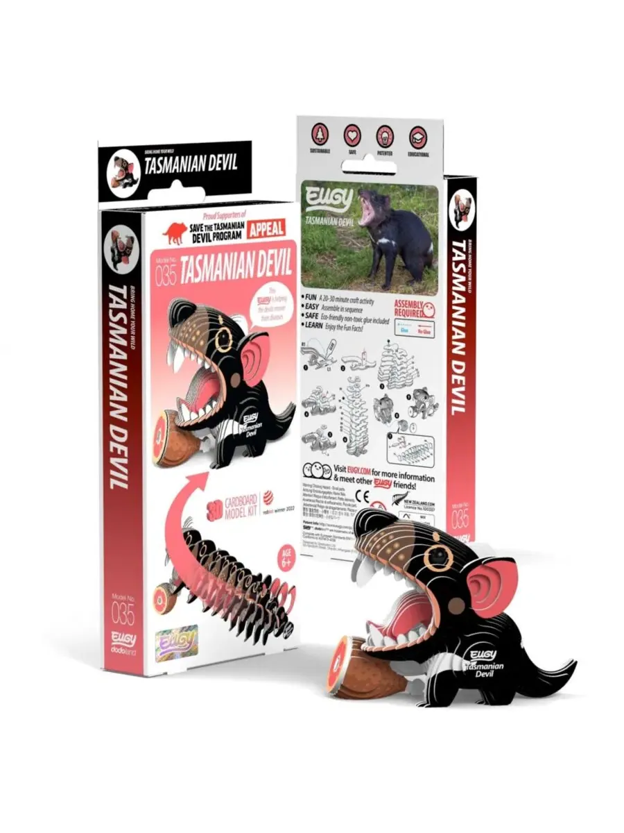 3D-пазл Tasmanian Devil Eugy — мульти
