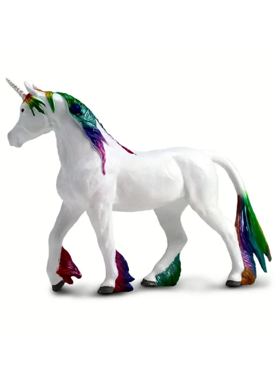 Фигурка единорога Rainbow Unicorn, Safari Ltd — изображение 2 из 3, нет цвета
