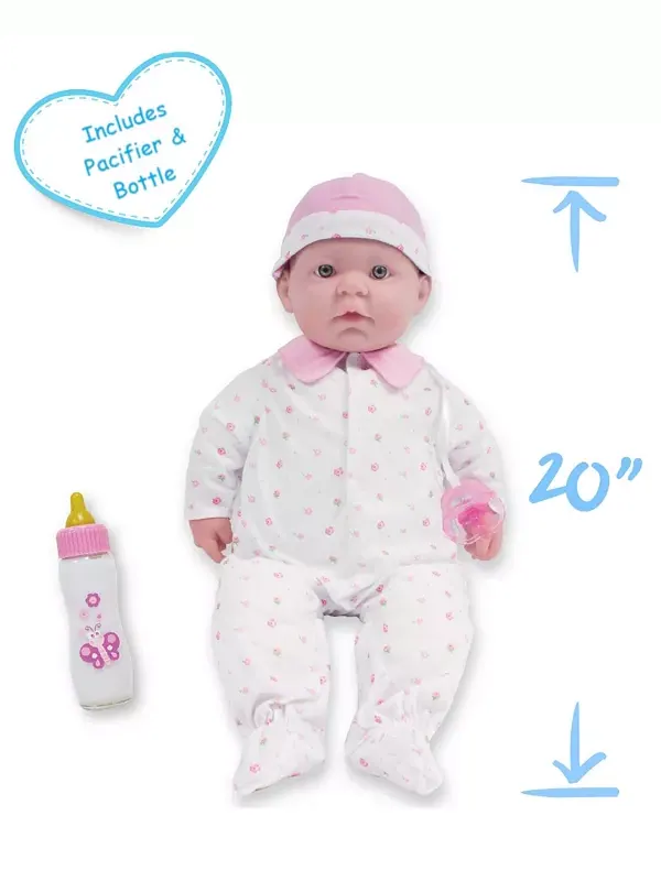 Кукла-Младенец La baby, 20 дюймов, мягкое тело — изображение 3 из 4, розовый
