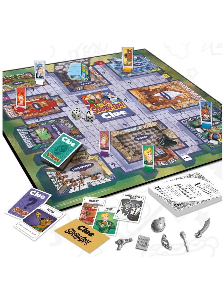 Игра CLUE по мотивам мультфильма «Скуби-Ду» Usaopoly — изображение 6 из 9, мульти